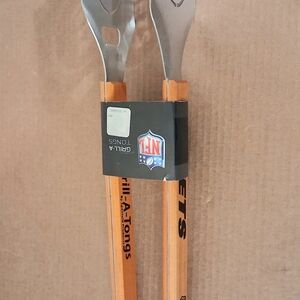 NFL Orange and Silver Grill Tongs